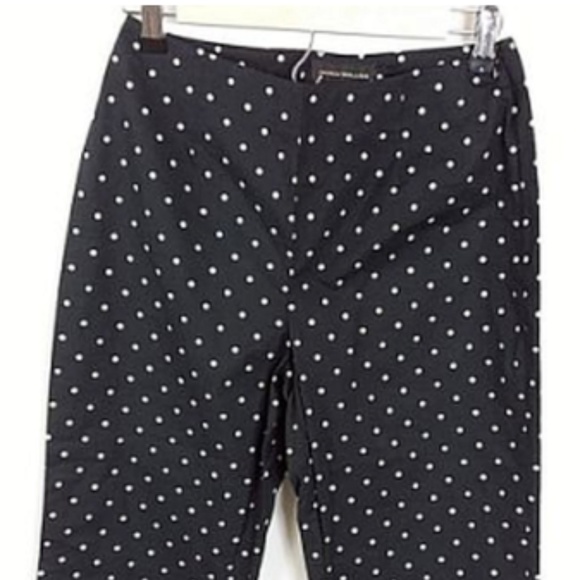 Harris Wallace Capri Pants Black Polka Dot -HH - Picture 1 of 5